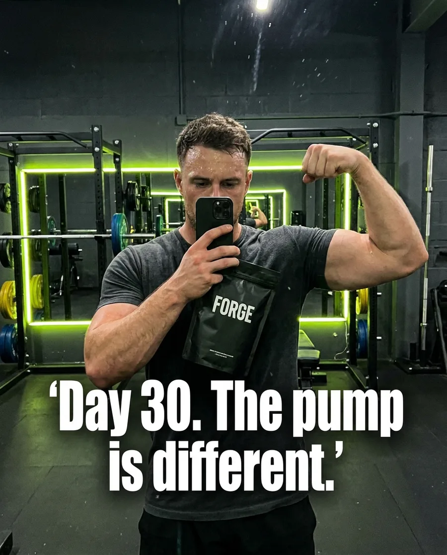 Forge ad: Day 30. The pump is different.